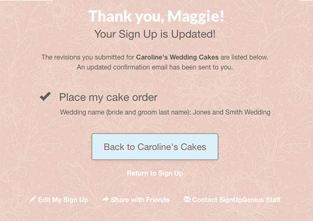 back to website button
